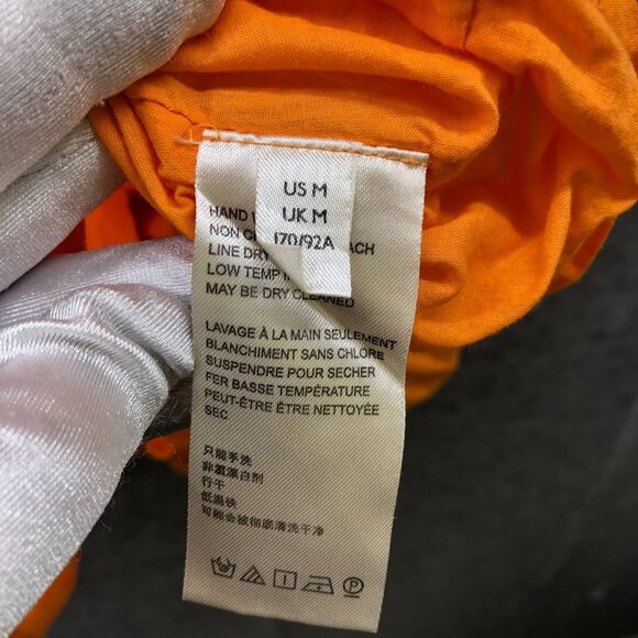 Urban Outiftters Ruffle Cami Top Womens M Orange Tunic Peplum Cotton Adjustable - Picture 7 of 9